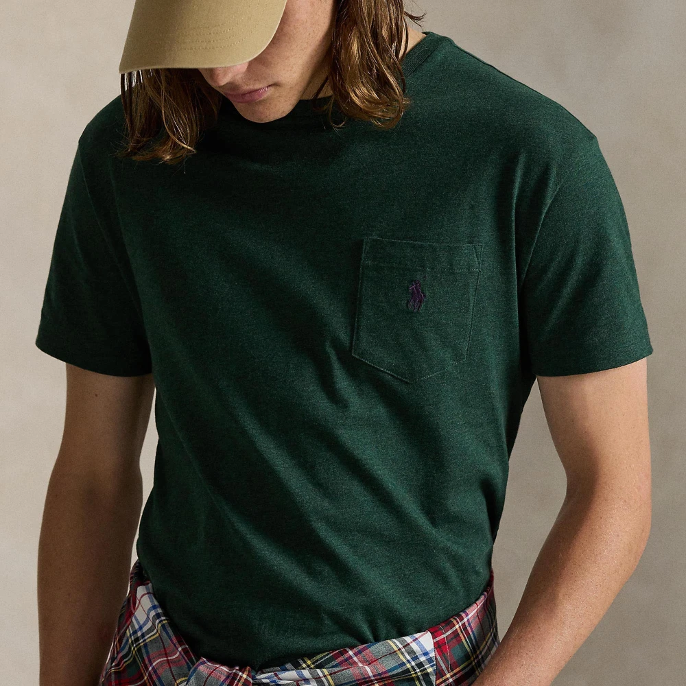Custom Slim Fit Jersey T-shirt με στρογγυλή λαιμόκοψη Polo Ralph Lauren
