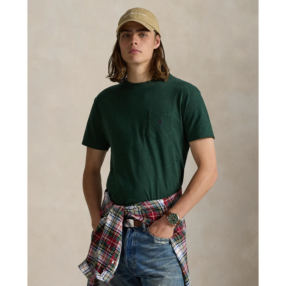 Custom Slim Fit Jersey T-shirt με στρογγυλή λαιμόκοψη Polo Ralph Lauren