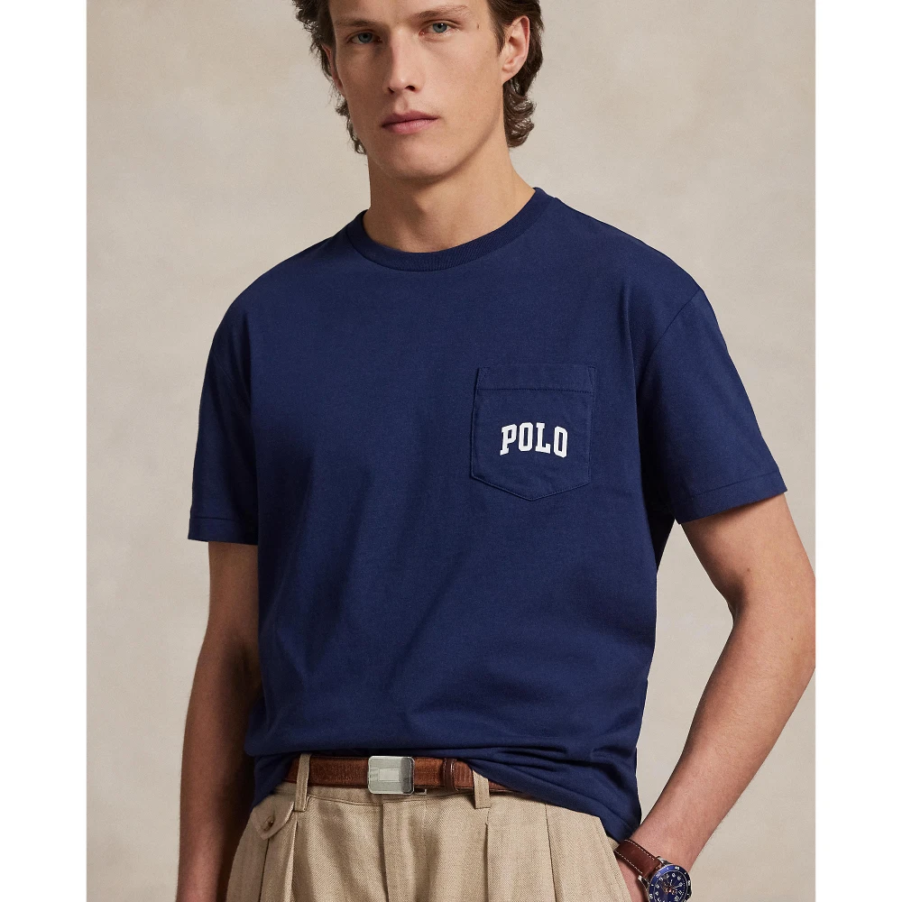Custom Slim Fit Jersey T-shirt με στρογγυλή λαιμόκοψη Polo Ralph Lauren