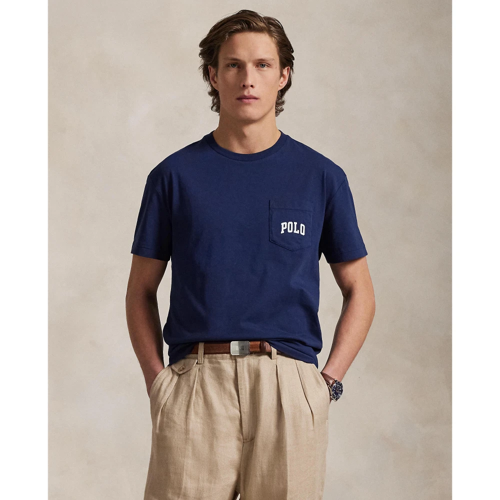 Custom Slim Fit Jersey T-shirt με στρογγυλή λαιμόκοψη Polo Ralph Lauren