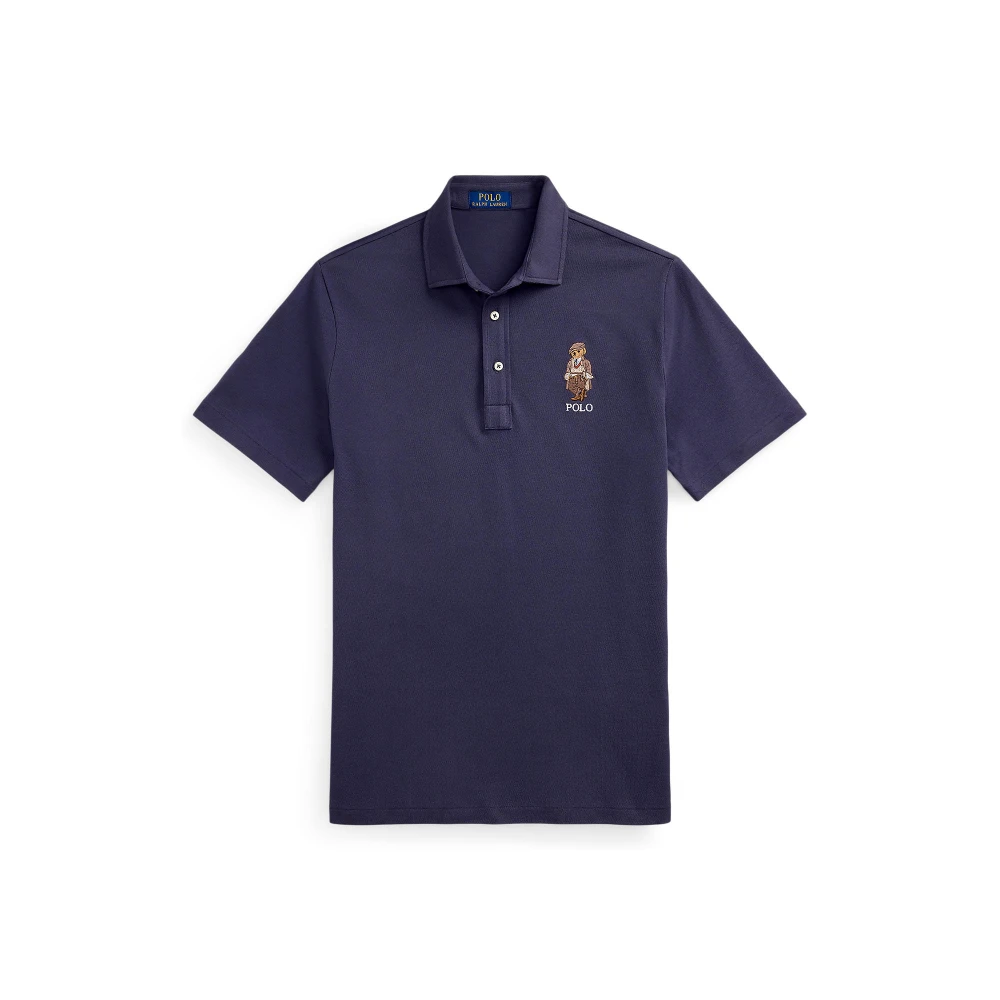 Custom Slim Polo Bear Mesh Polo Shirt Polo Ralph Lauren