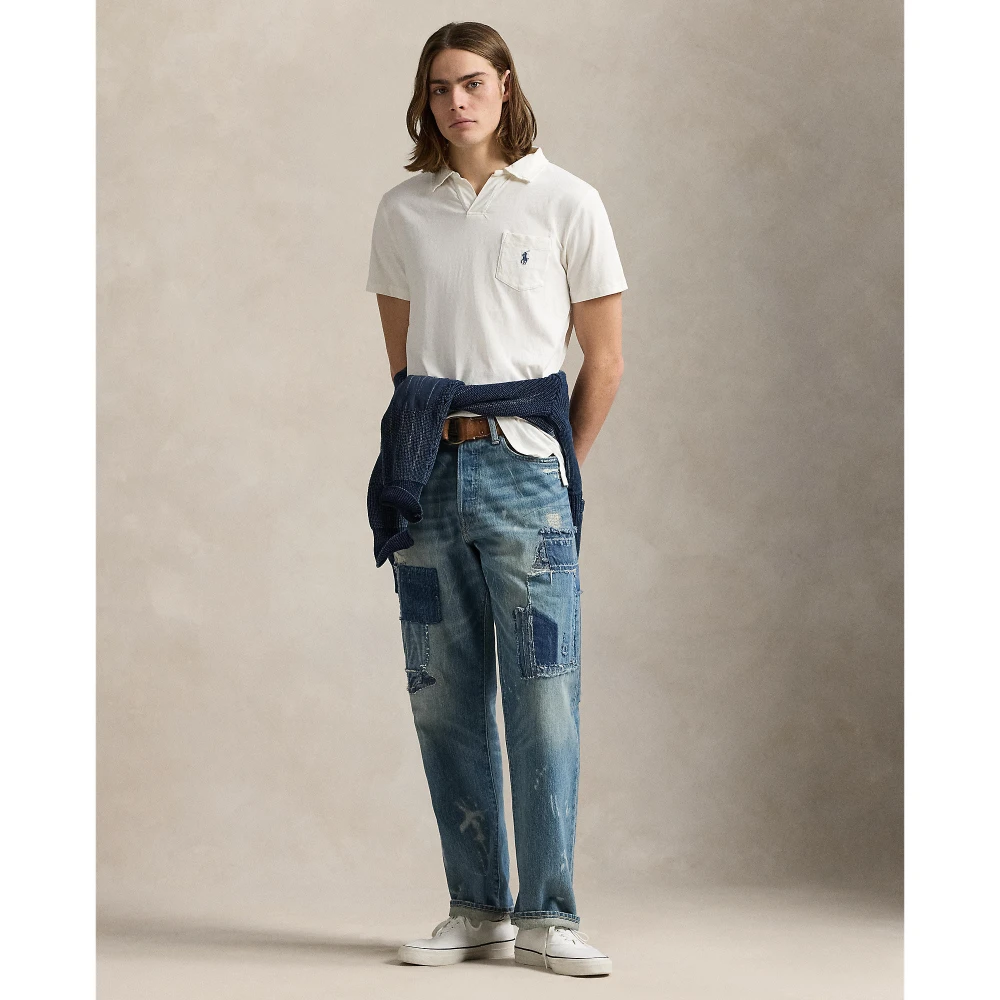 Standard Fit Polo Shirt από βαμβάκι-λινό Polo Ralph Lauren