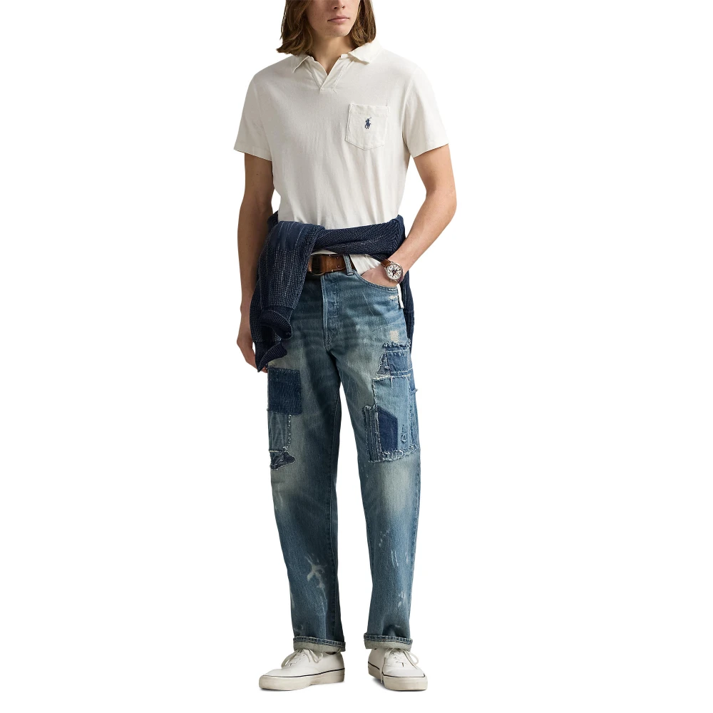 Standard Fit Polo Shirt από βαμβάκι-λινό Polo Ralph Lauren