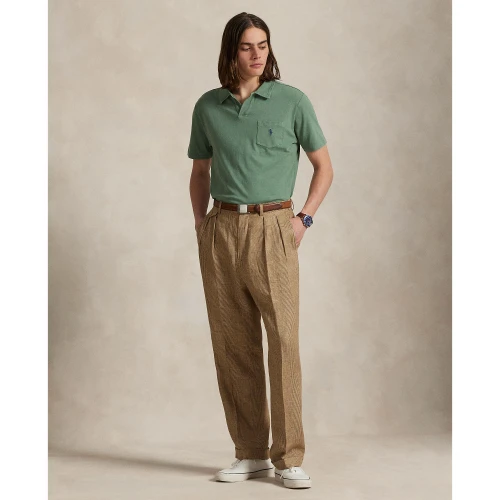 Standard Fit Polo Shirt από βαμβάκι-λινό Polo Ralph Lauren