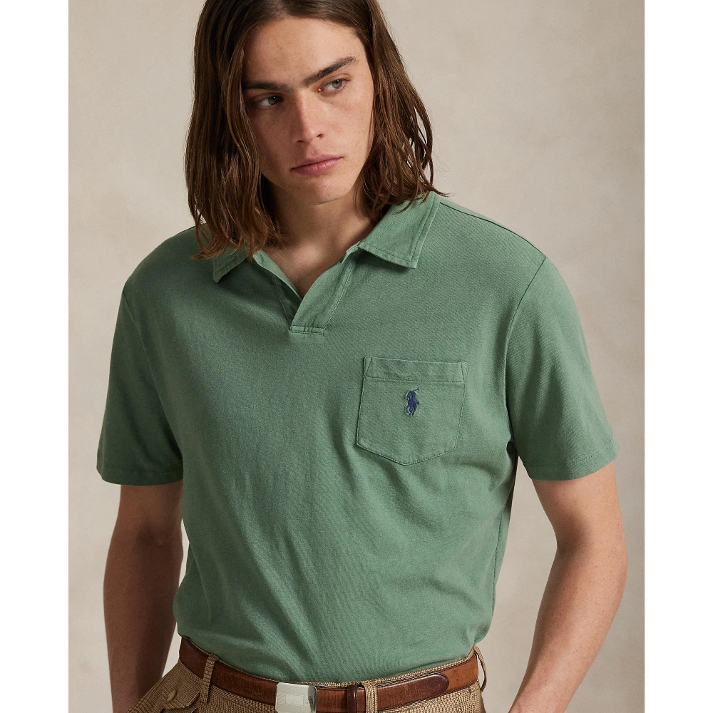 Standard Fit Polo Shirt από βαμβάκι-λινό Polo Ralph Lauren