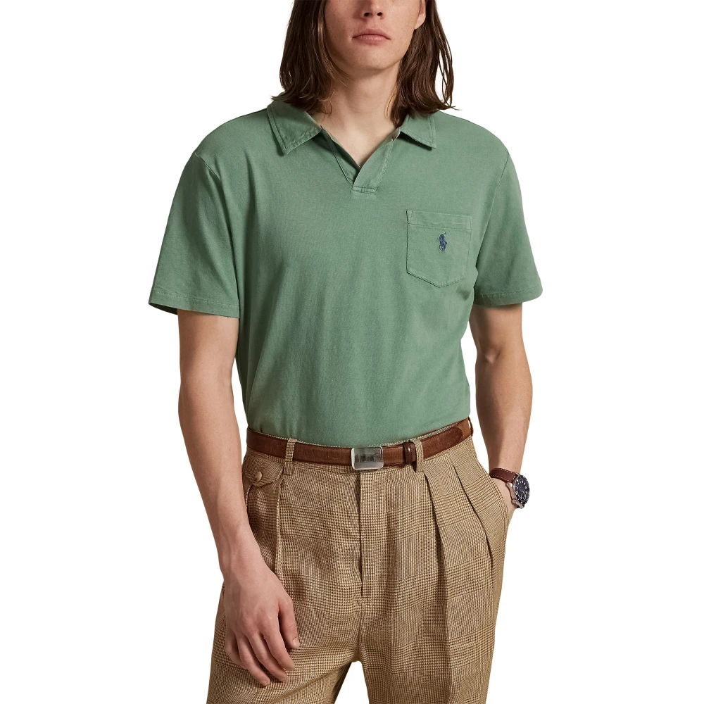 Standard Fit Polo Shirt από βαμβάκι-λινό Polo Ralph Lauren