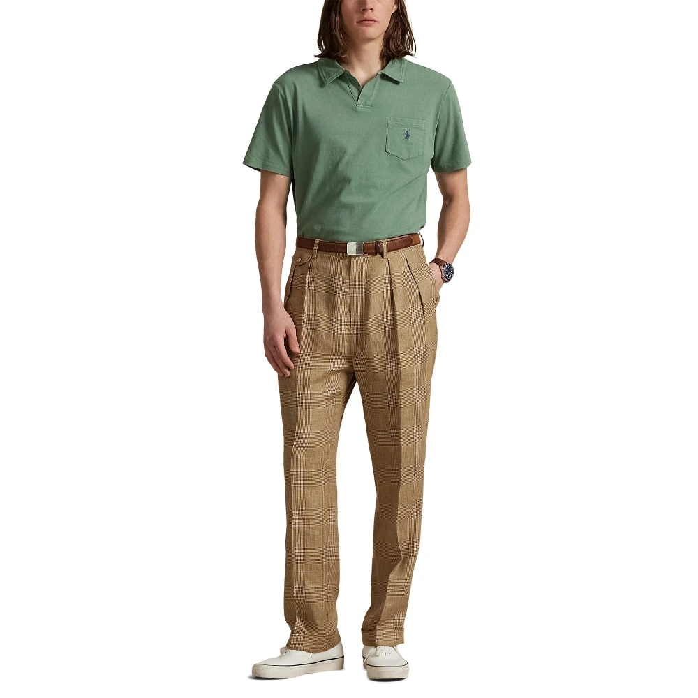 Standard Fit Polo Shirt από βαμβάκι-λινό Polo Ralph Lauren