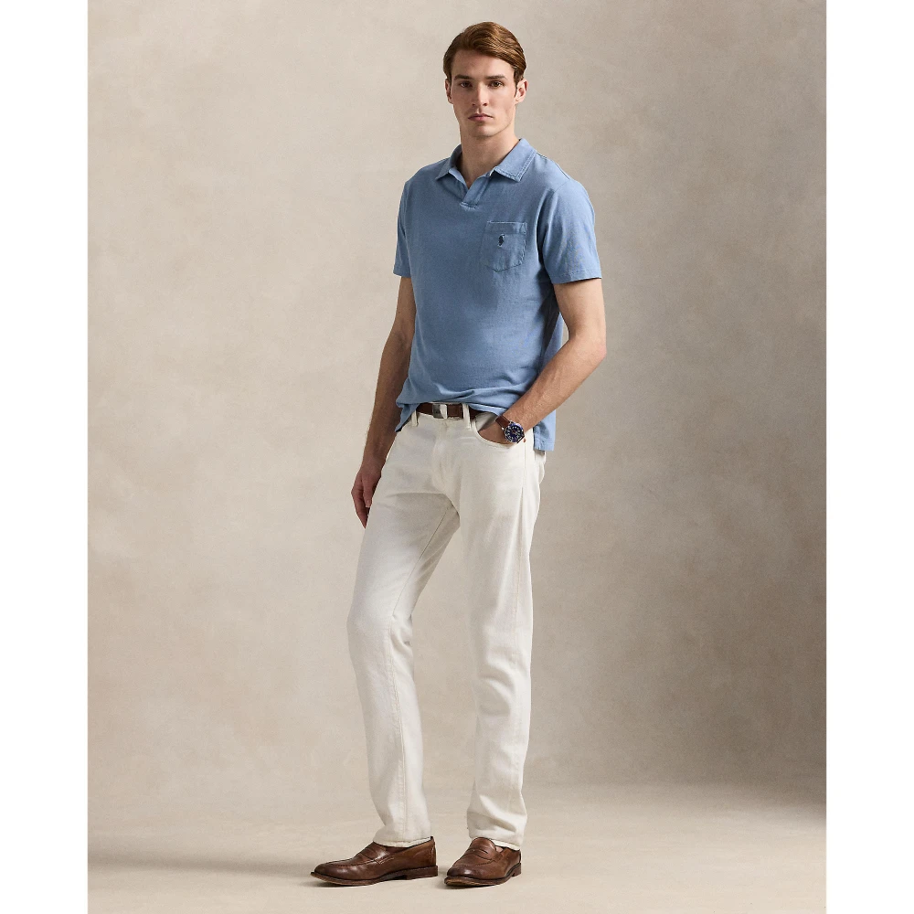 Standard Fit Polo Shirt από βαμβάκι-λινό Polo Ralph Lauren