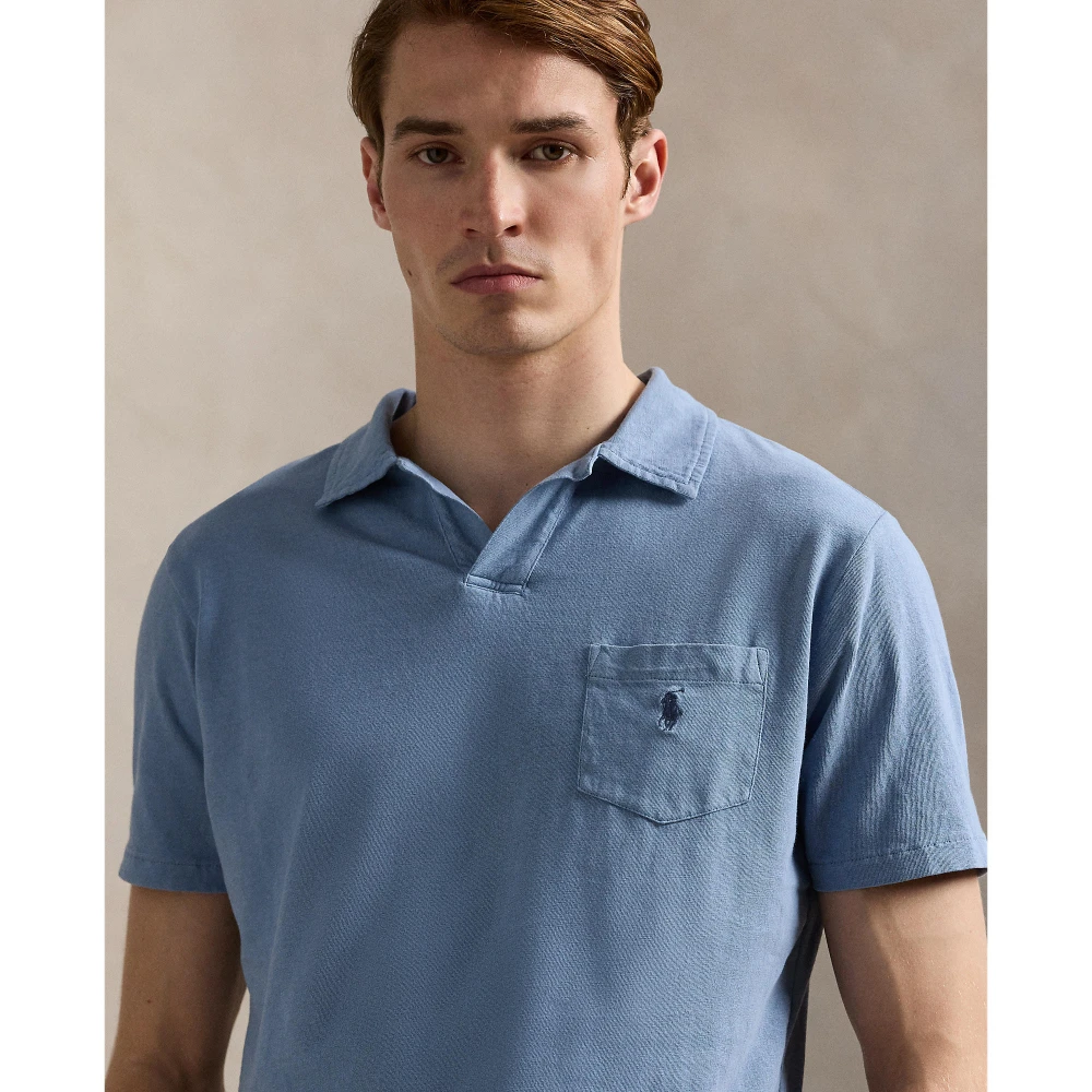 Standard Fit Polo Shirt από βαμβάκι-λινό Polo Ralph Lauren