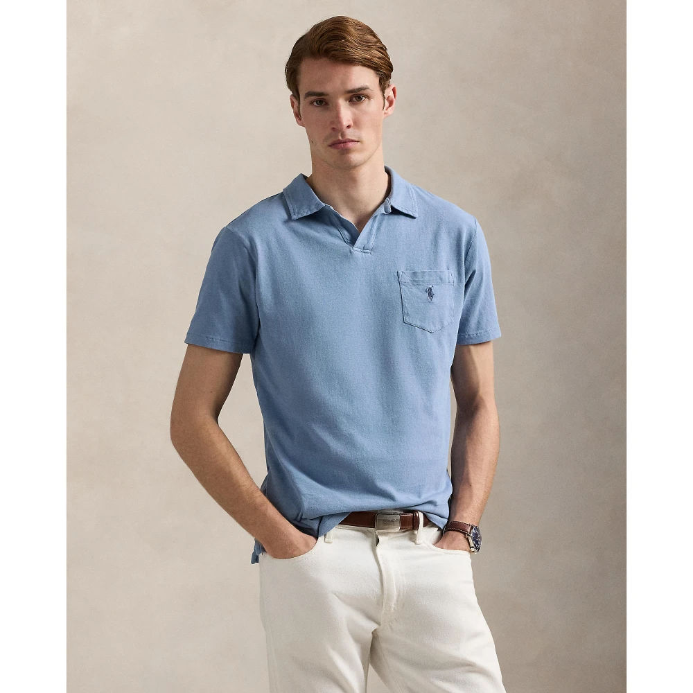 Standard Fit Polo Shirt από βαμβάκι-λινό Polo Ralph Lauren