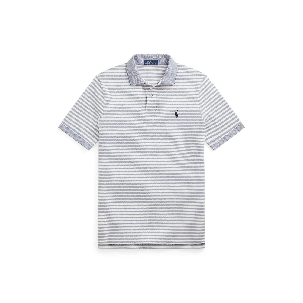Polo Shirt Custom Slim Fit Striped Mesh Polo Ralph Lauren