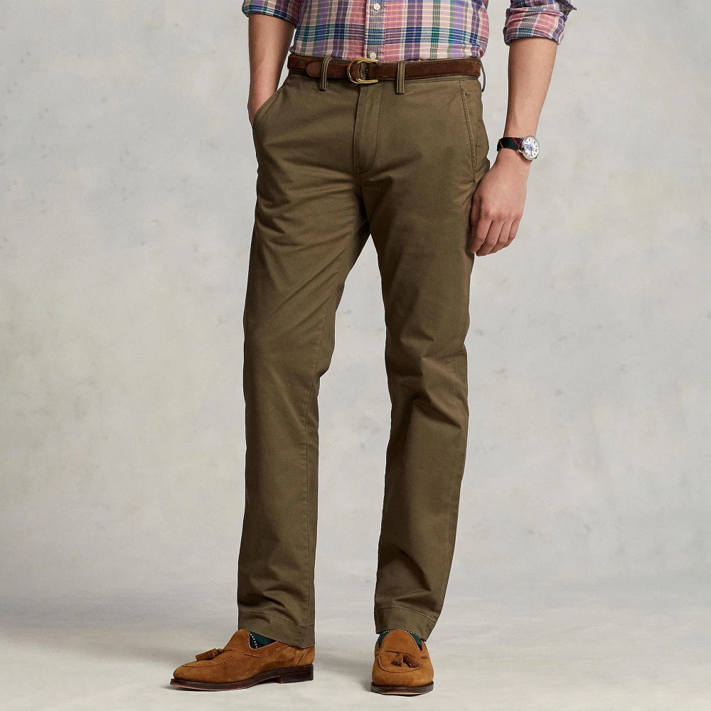 Παντελόνι Chino Stretch Straight Fit με Ξέβαμμα Polo Ralph Lauren