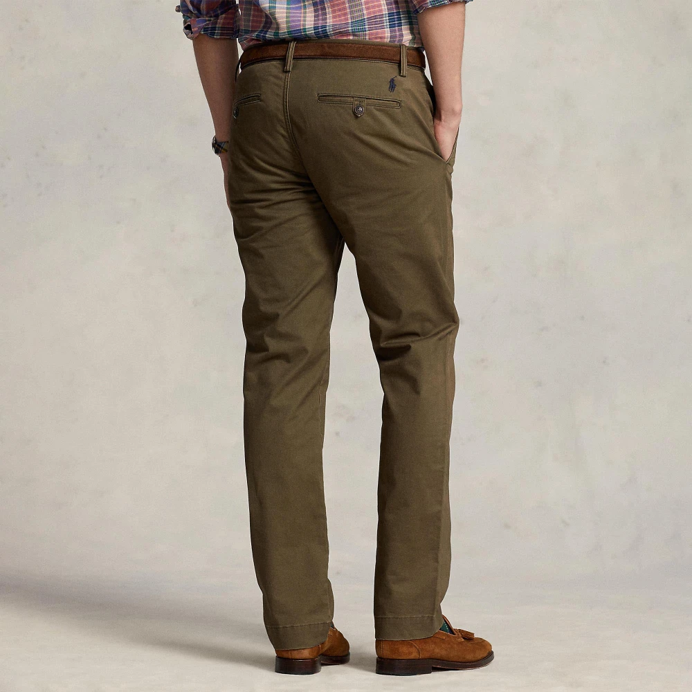 Παντελόνι Chino Stretch Straight Fit με Ξέβαμμα Polo Ralph Lauren