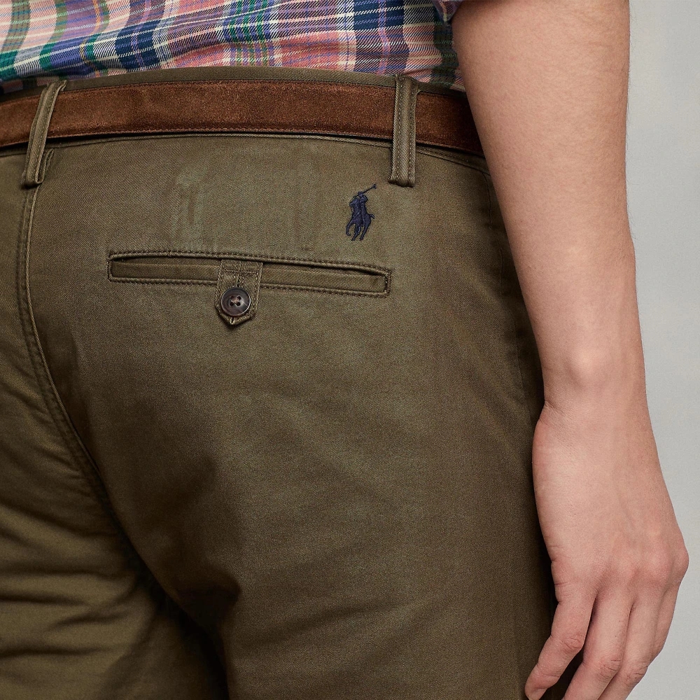 Παντελόνι Chino Stretch Straight Fit με Ξέβαμμα Polo Ralph Lauren