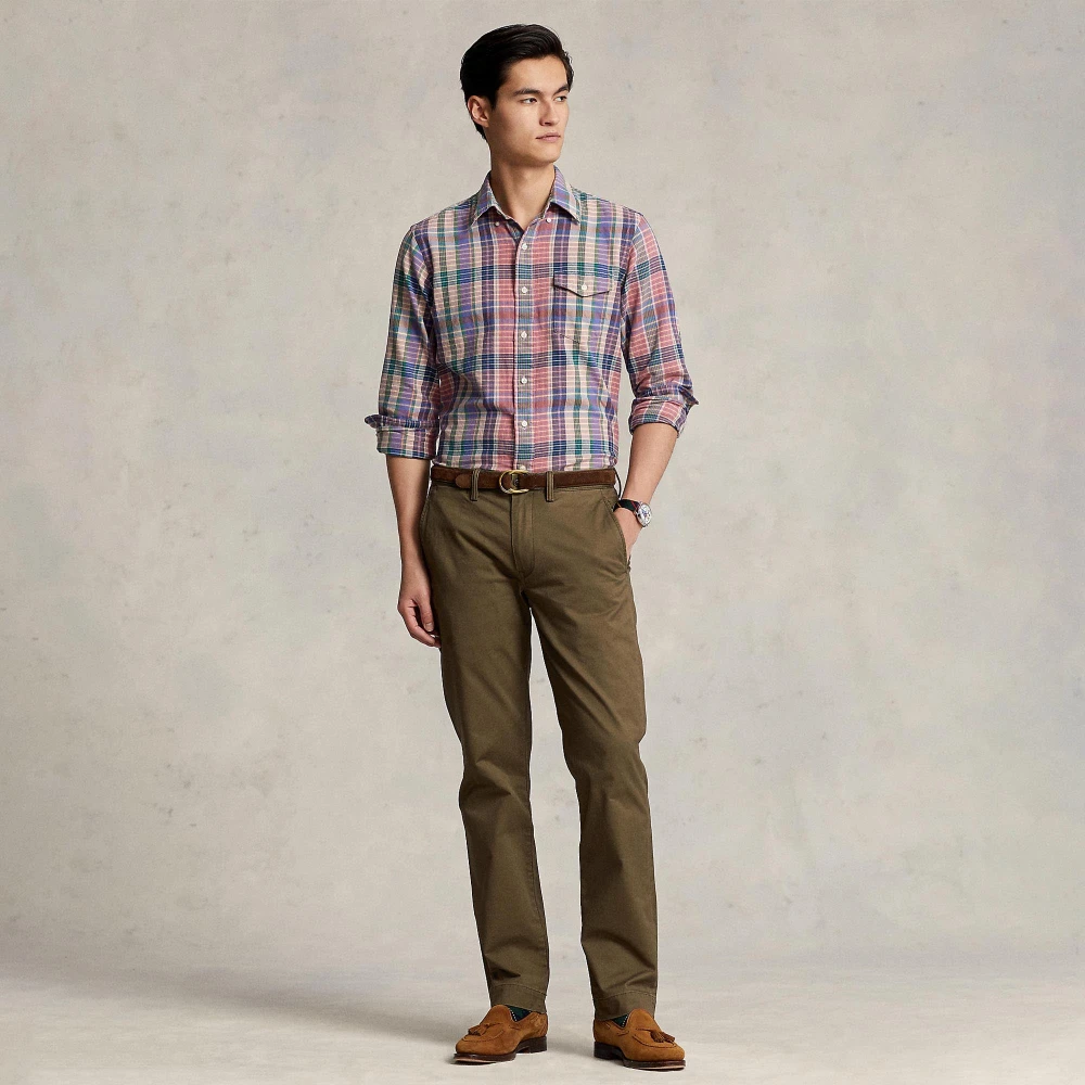 Παντελόνι Chino Stretch Straight Fit με Ξέβαμμα Polo Ralph Lauren