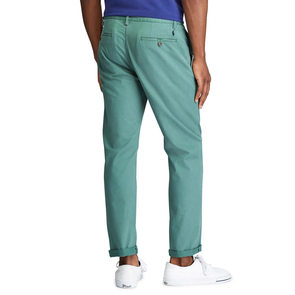 Παντελόνι Chino Stretch Straight Fit με Ξέβαμμα Polo Ralph Lauren