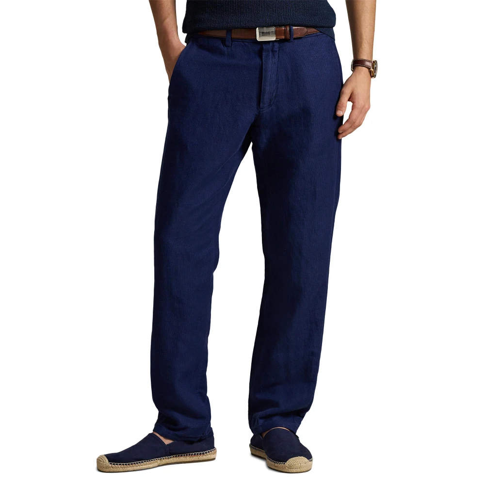 Παντελόνι Straight Fit από Ύφασμα Twill με Σχέδιο Καρό Houndstooth Polo Ralph Lauren