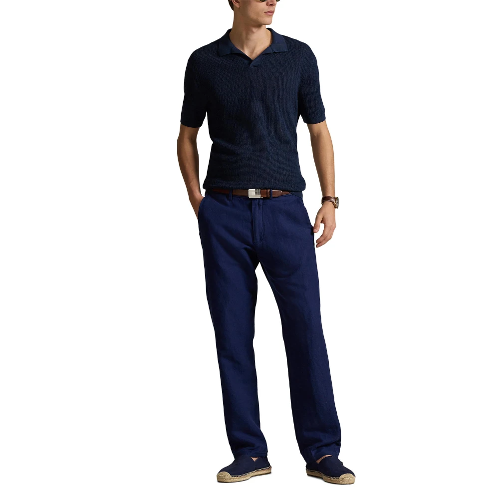 Παντελόνι Straight Fit από Ύφασμα Twill με Σχέδιο Καρό Houndstooth Polo Ralph Lauren