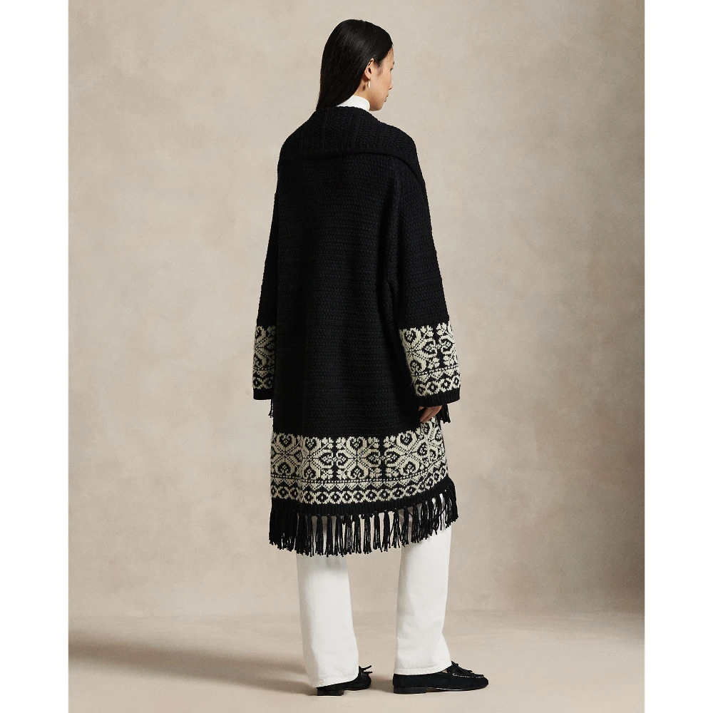 Cardigan με γιακά-κασκόλ από μάλλινο μείγμα Polo Ralph Lauren.