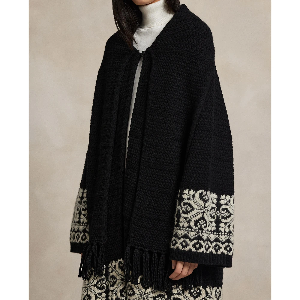 Cardigan με γιακά-κασκόλ από μάλλινο μείγμα Polo Ralph Lauren.