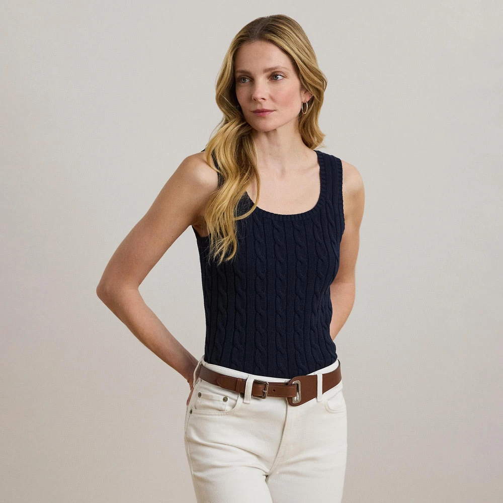 Γυναικείο Αμάνικο Πλεκτό Lauren Ralph Lauren σε Μπλε