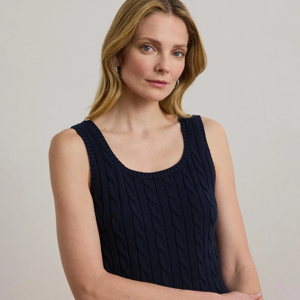 Γυναικείο Αμάνικο Πλεκτό Lauren Ralph Lauren σε Μπλε