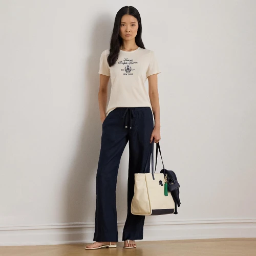 Γυναικείο T-Shirt Lauren Ralph Lauren με Κέντημα Crest