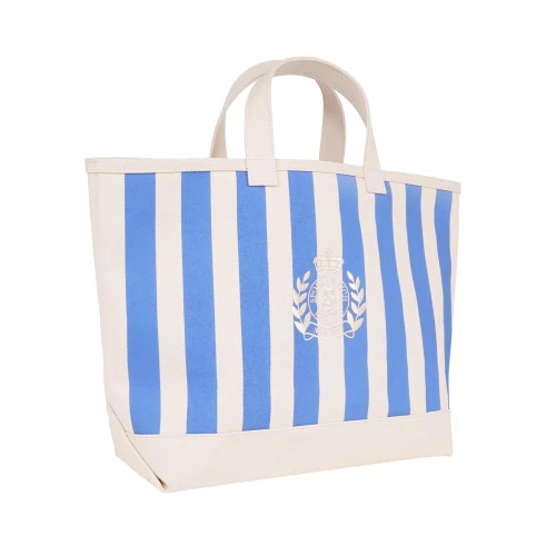 NY Crest Beach Tote - Natural/Softee Sporty & Rich