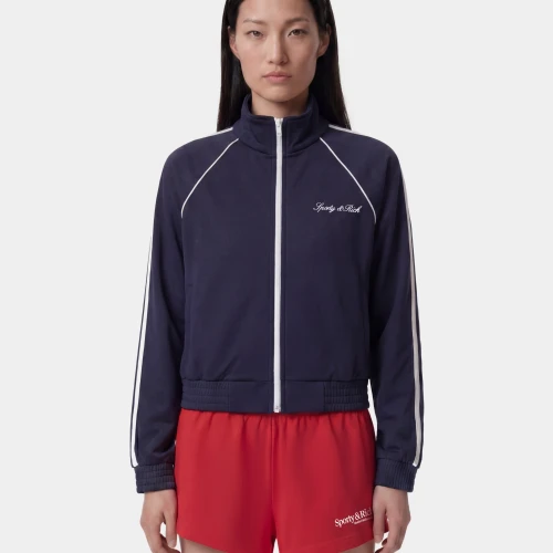Unisex Jacket Sporty & Rich με Φερμουάρ