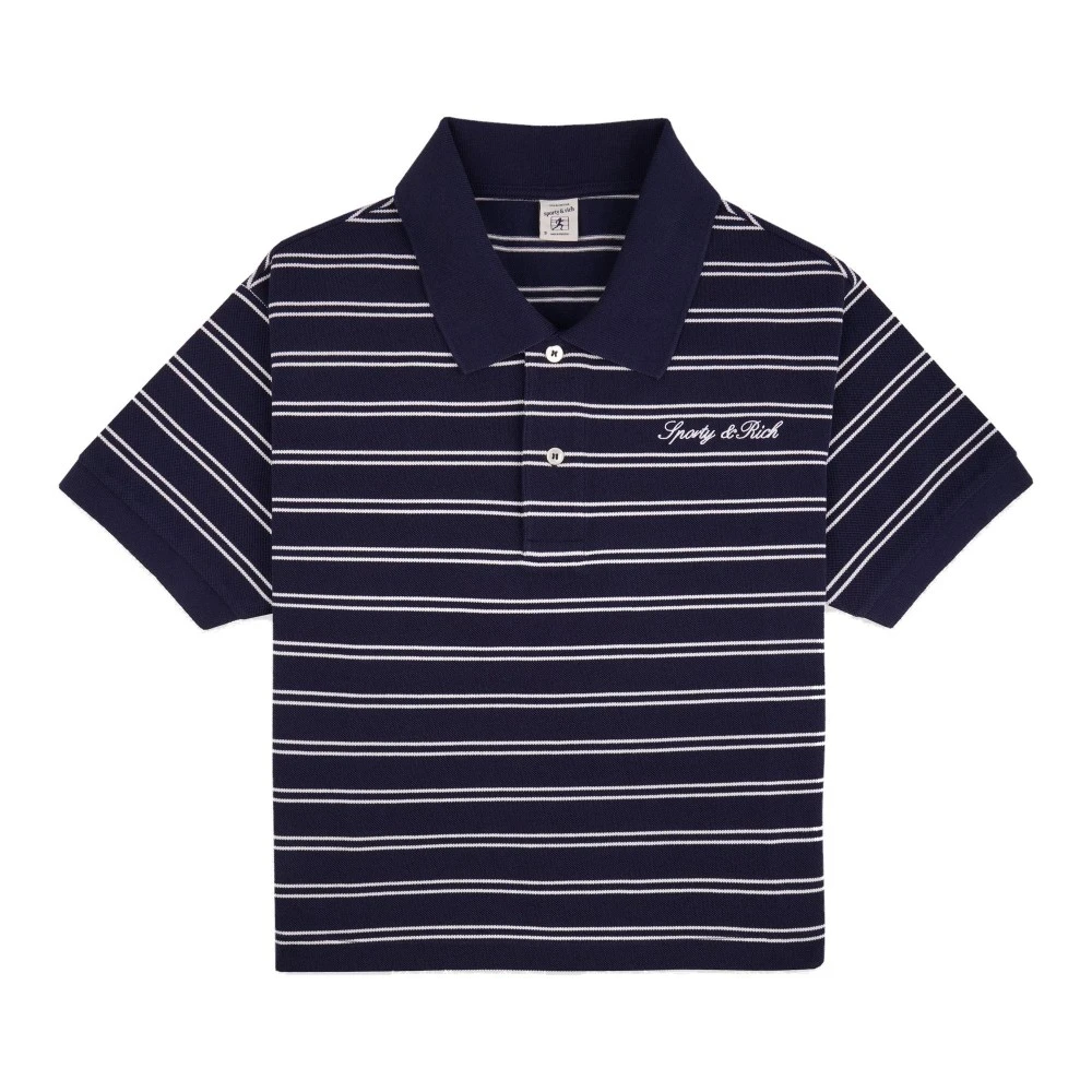 Polo Μπλούζα Sporty & Rich με Ρίγες
