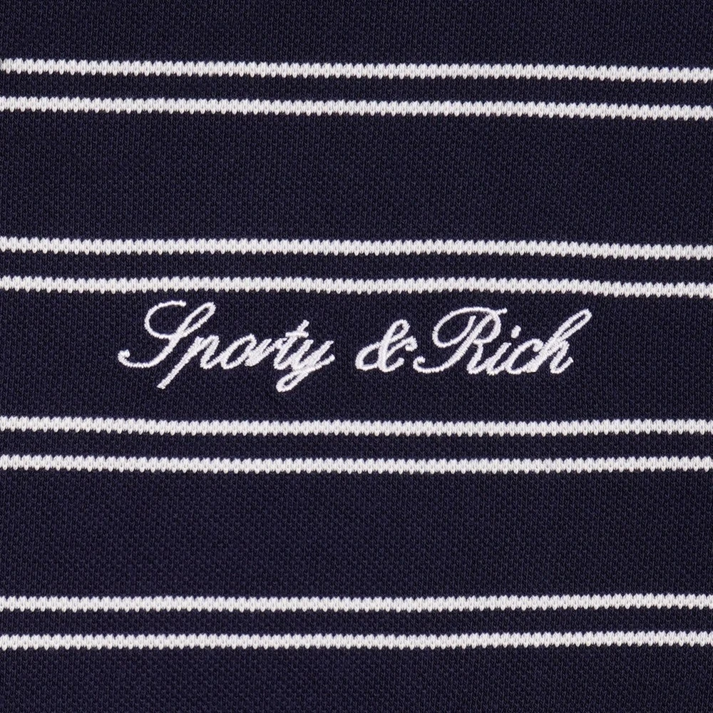 Polo Μπλούζα Sporty & Rich με Ρίγες