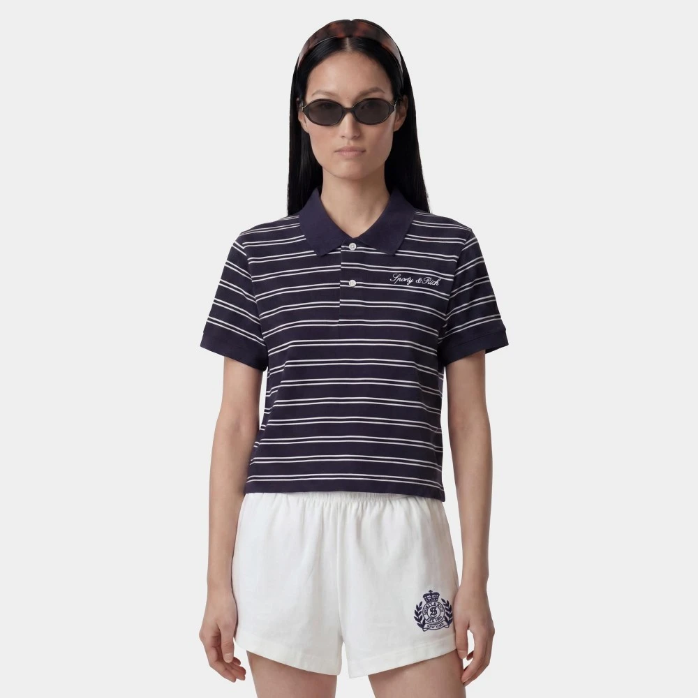 Polo Μπλούζα Sporty & Rich με Ρίγες