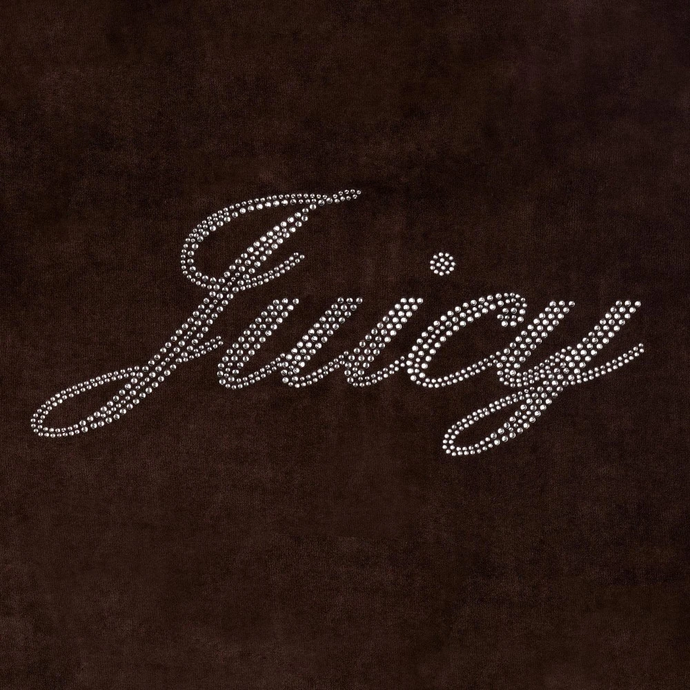 Sporty & Rich x Juicy Couture – Βελούδινο Παντελόνι Φόρμας Σοκολατί