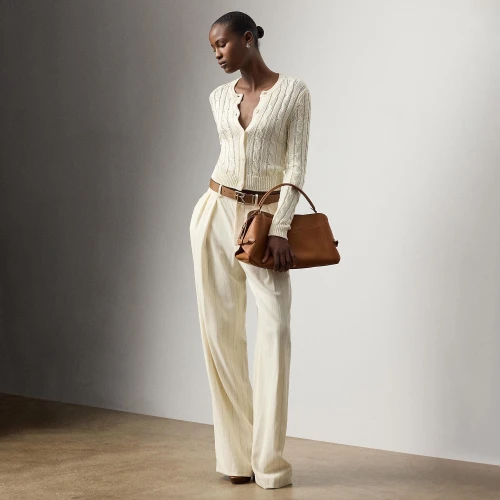 Γυναικεία Cropped Ζακέτα Silk Cable-Knit Ralph Lauren