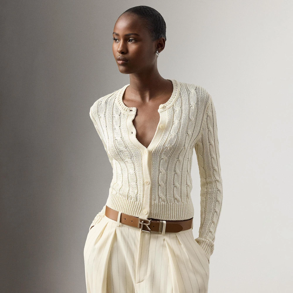 Γυναικεία Cropped Ζακέτα Silk Cable-Knit Ralph Lauren