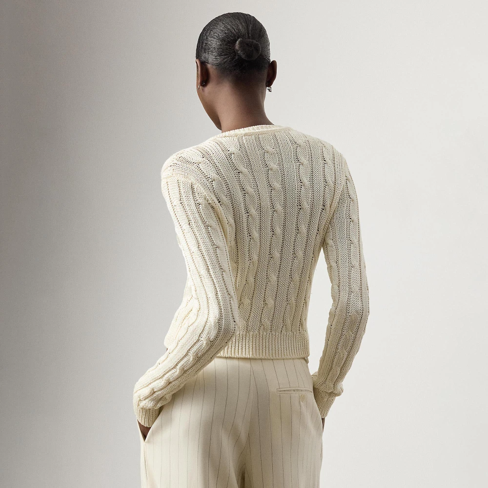 Γυναικεία Cropped Ζακέτα Silk Cable-Knit Ralph Lauren