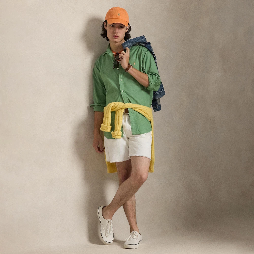 Πουκάμισο Oxford Custom Fit βαμμένο στο ένδυμα Polo Ralph Lauren