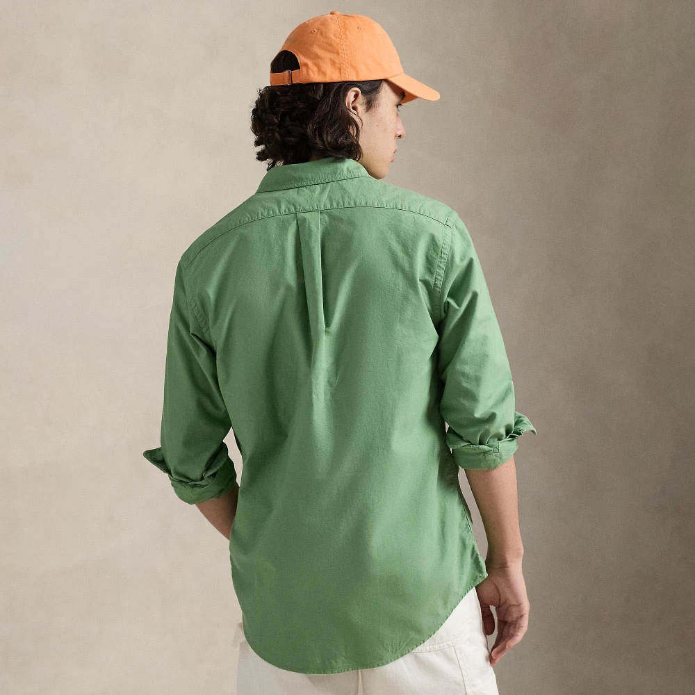 Πουκάμισο Oxford Custom Fit βαμμένο στο ένδυμα Polo Ralph Lauren