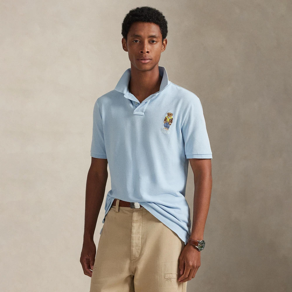 Πόλο μπλουζάκι Mesh Custom Slim με Polo Bear Polo Ralph Lauren