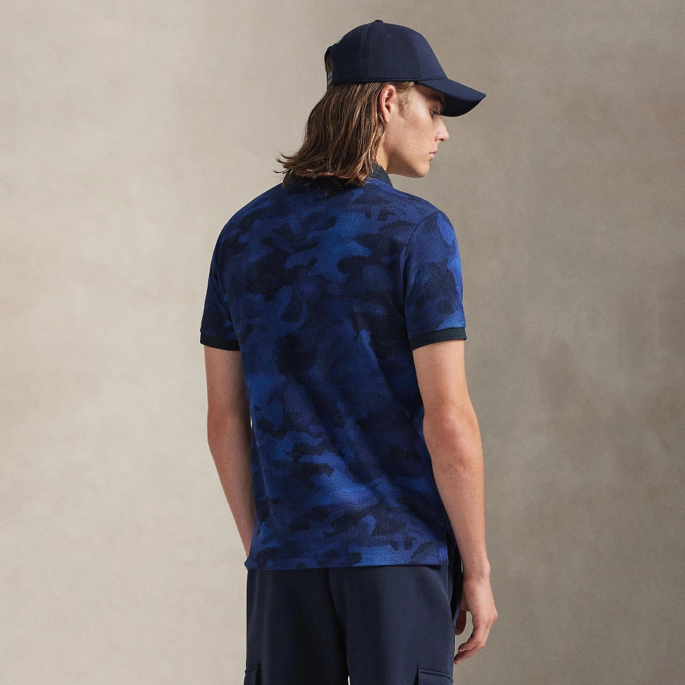 Πόλο μπλουζάκι Mesh Custom Slim με καμουφλάζ Polo Ralph Lauren