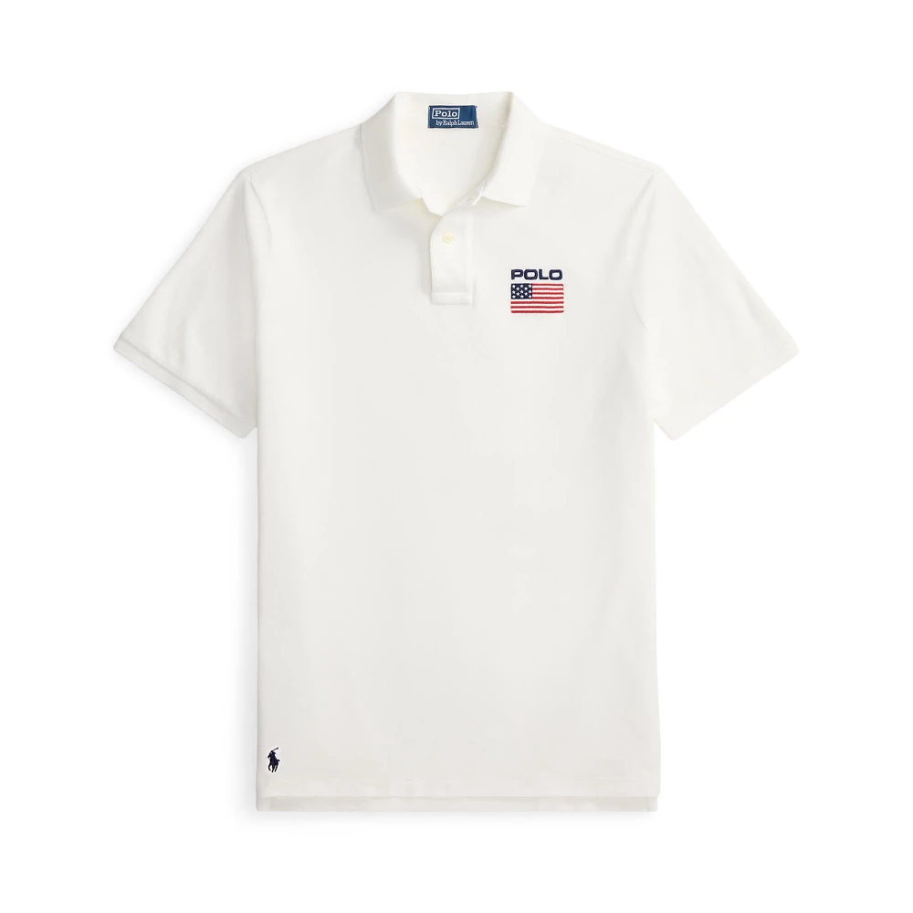 Πόλο μπλουζάκι Mesh Classic Fit με σημαία Polo Ralph Lauren
