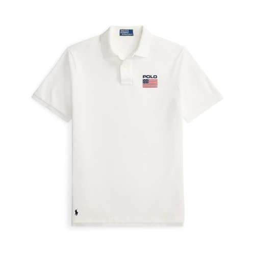 Πόλο μπλουζάκι Mesh Classic Fit με σημαία Polo Ralph Lauren