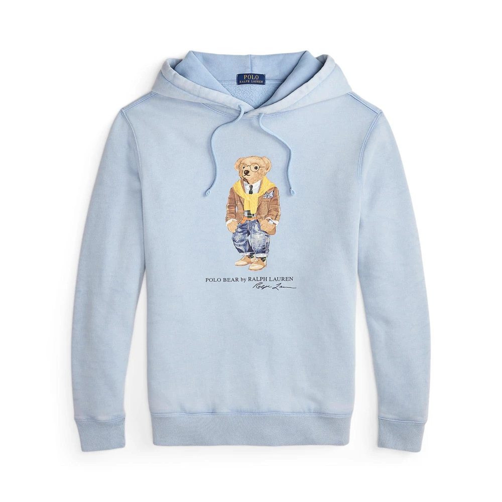Φούτερ με κουκούλα από φλις Polo Bear βαμμένο στο ένδυμα Polo Ralph Lauren