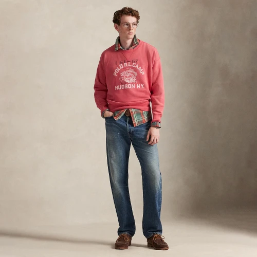 Φούτερ από φλις Vintage Fit με γραφικό σχέδιο Polo Ralph Lauren