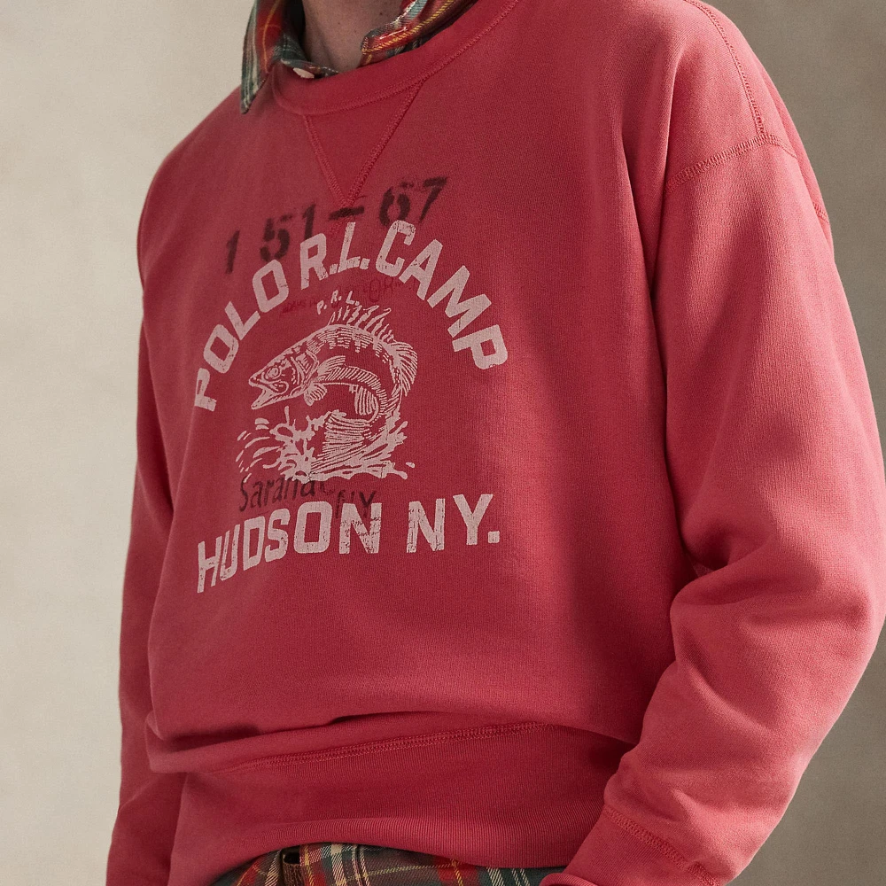 Φούτερ από φλις Vintage Fit με γραφικό σχέδιο Polo Ralph Lauren