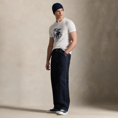 T-shirt Custom Slim Fit με Polo Bear Polo Ralph Lauren