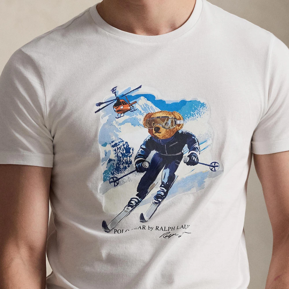 T-shirt Custom Slim Fit με Polo Bear Polo Ralph Lauren
