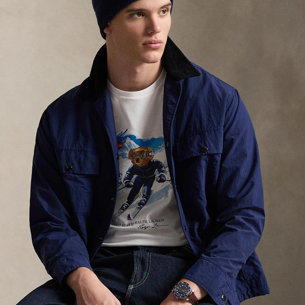 T-shirt Custom Slim Fit με Polo Bear Polo Ralph Lauren