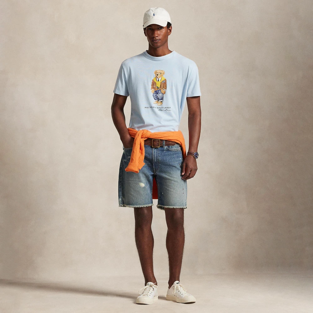 T-shirt Custom Slim Fit με Polo Bear Polo Ralph Lauren