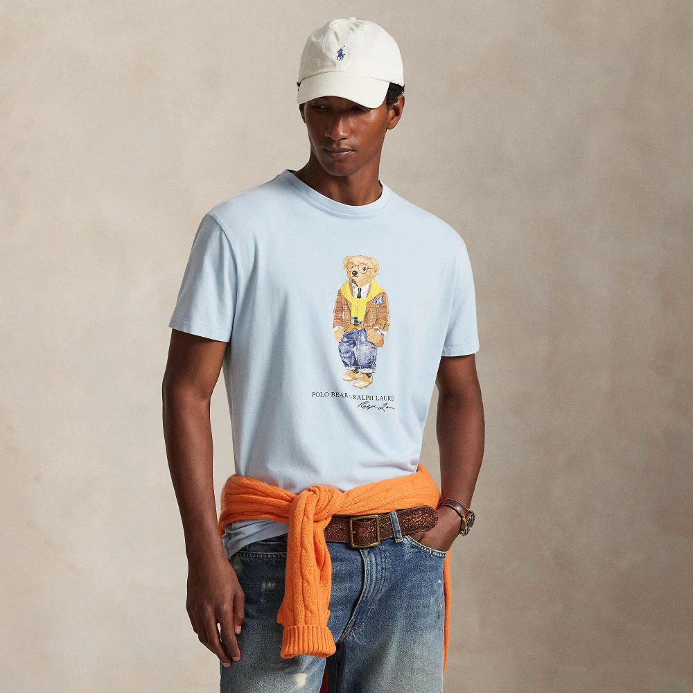 T-shirt Custom Slim Fit με Polo Bear Polo Ralph Lauren